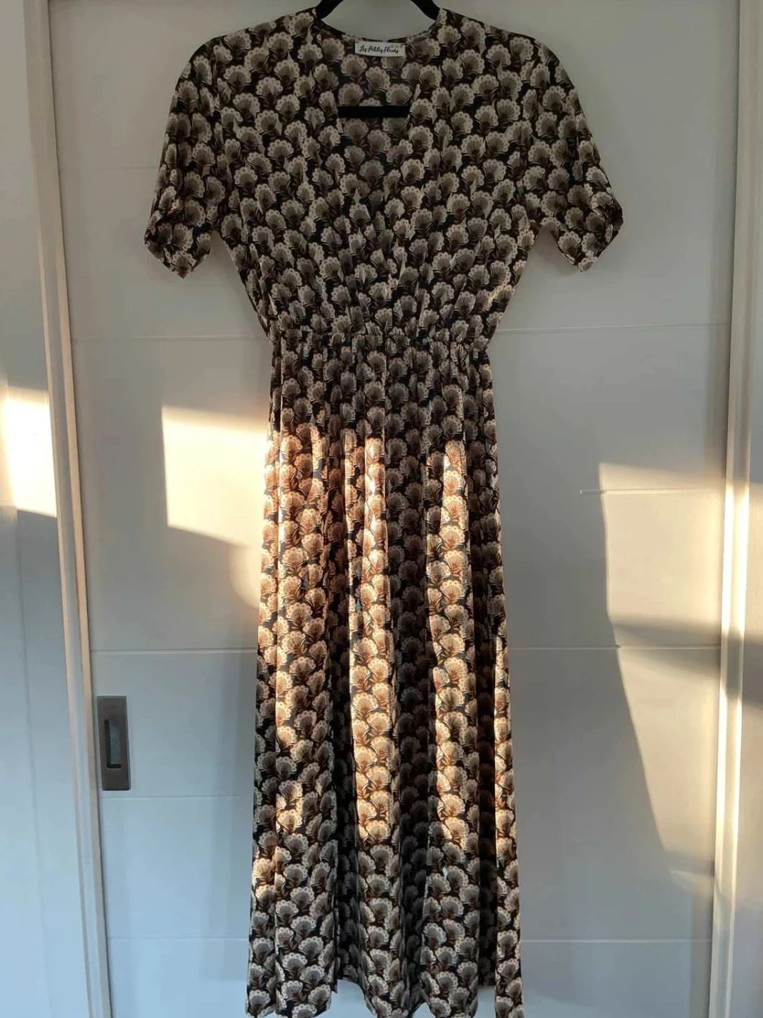 Robe longue Les Petites Fleurs – Taille 38 – Parfait état – Imprimé rétro